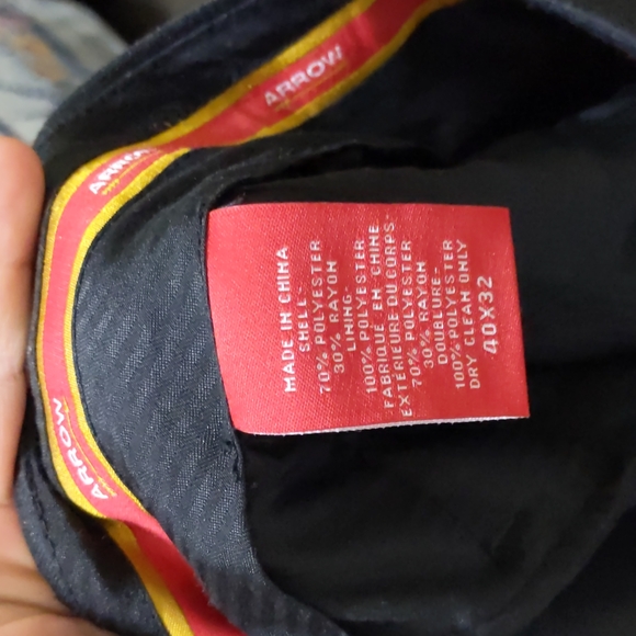 2/$50 - 2XL Dark Grey Striped Men's Formal Suit - Picture 8 of 8